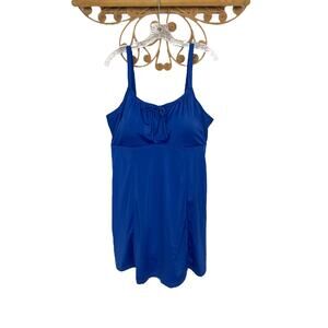 Swimsuits For All swim dress blue 20